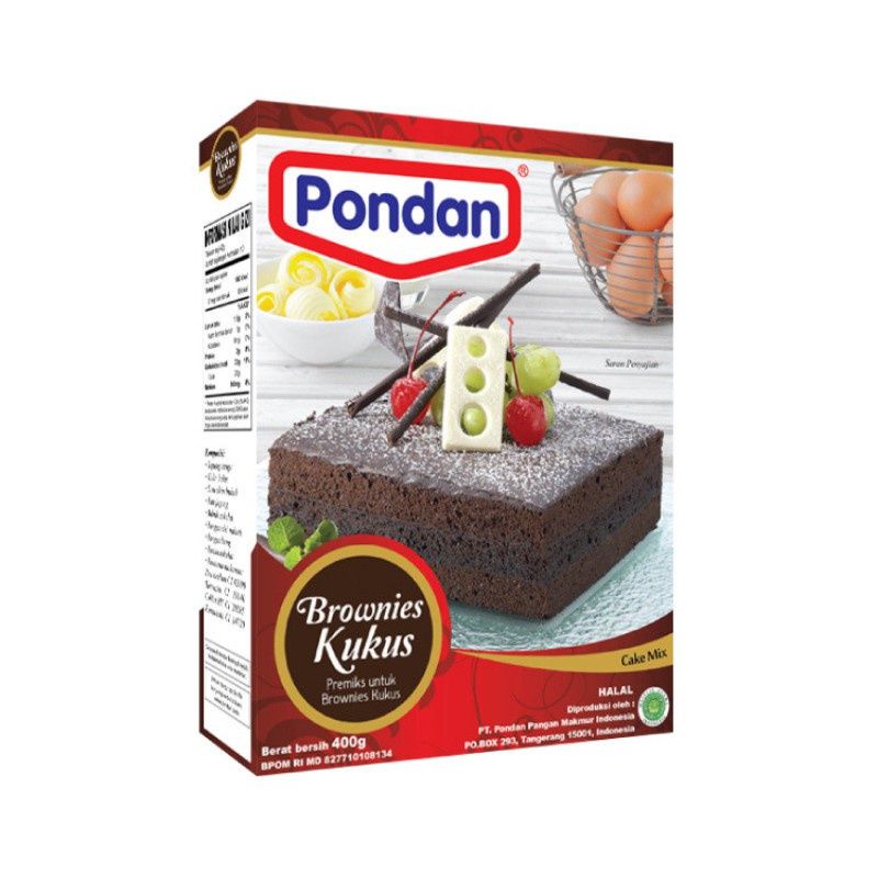 

Pondan Brownies Kukus Instant 400gr