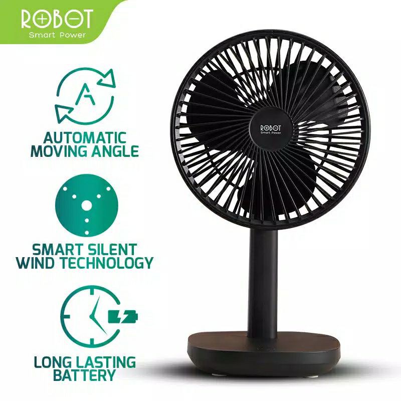 Robot RT-BF12 Oscillating USB Desk Fan 4000mAh