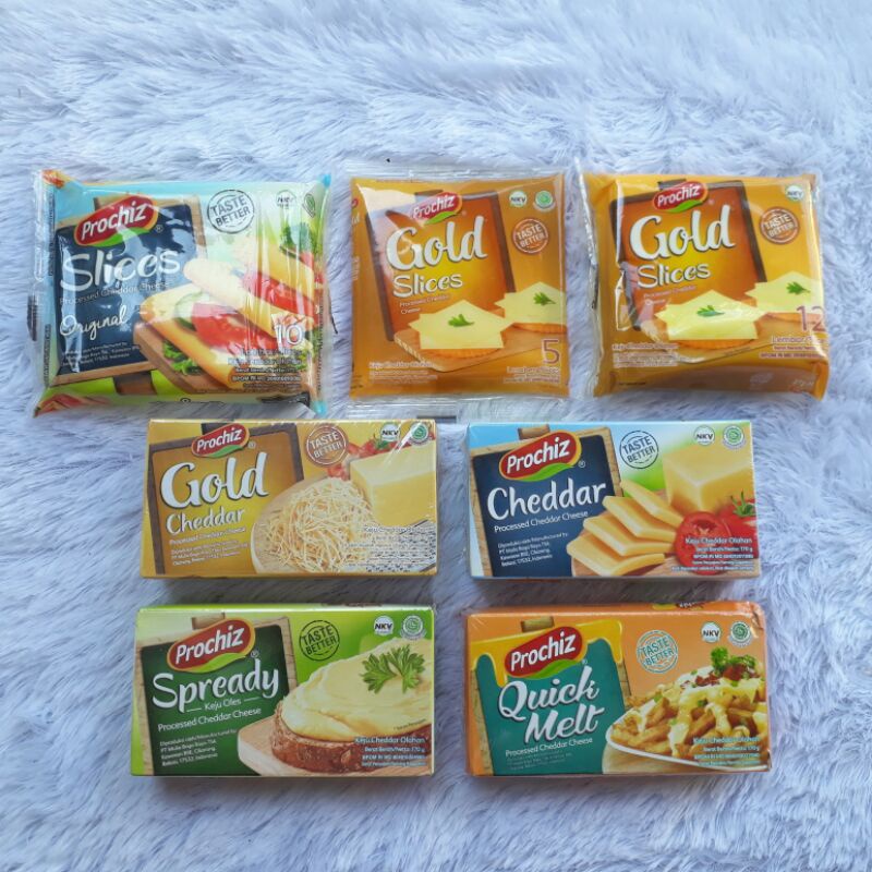 Jual PROCHIZ Gold, Cheddar, Spready, Quick Melt, Slices | Shopee Indonesia