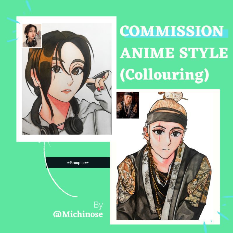 

OPEN COMMISSION ART | JASA GAMBAR ANIME TRADISIONAL, JASA DESAIN ILUSTRASI MICHINOSE A5