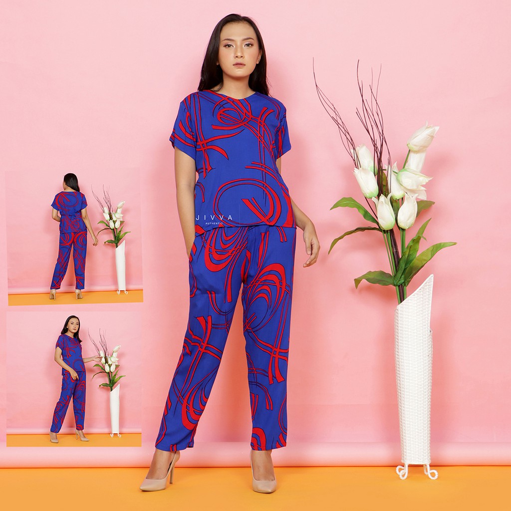 Setelan wanita | Piyama Wanita | One Set Jumbo LD 108 dan 120-setelan-121