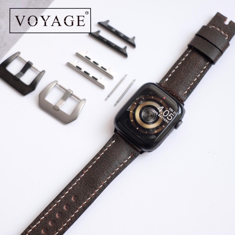 [KULIT SAPI ASLI] Tali Jam Tangan leather 22mm classic apple watch 5 iwatch 42mm 44mm GT 1 2 strap