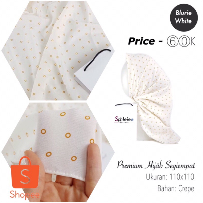PREMIUM HIJAB SEGIEMPAT/HIJAB MOTIF/HIJAB PUTIH SEGI EMPAT/HIJAB SEGI EMPAT