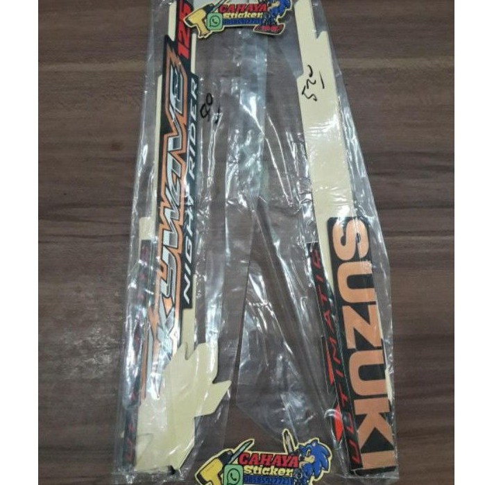 stripping stiker lis motor standar Suzuki skywave warna gold ready stock