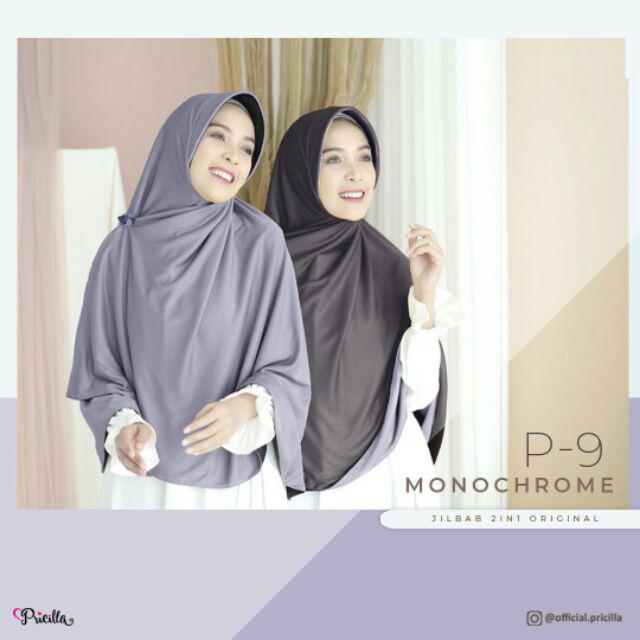 JILBAB INSTAN BOLAK BALIK PRICILLA ORIGINAL PAD-P9