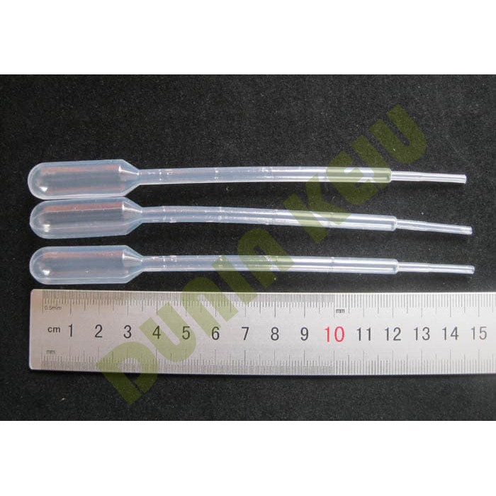 Pipet Plastik / Pipette Plastic 3 ml - Baby Feed - Takar Cairan - Blood Sample - QTY 10 RB