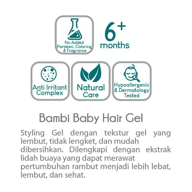 Bambi hair gel - gel rambut anak