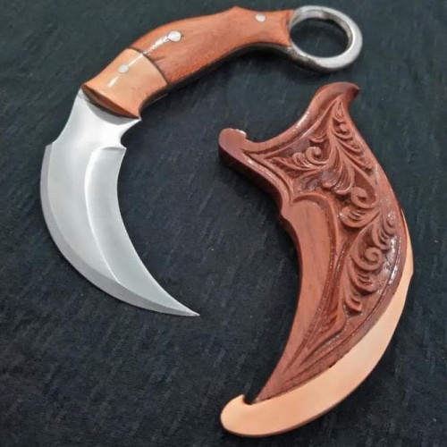 Kerambit Ukir Silat Kerambik Seni Batik 2 Sisi