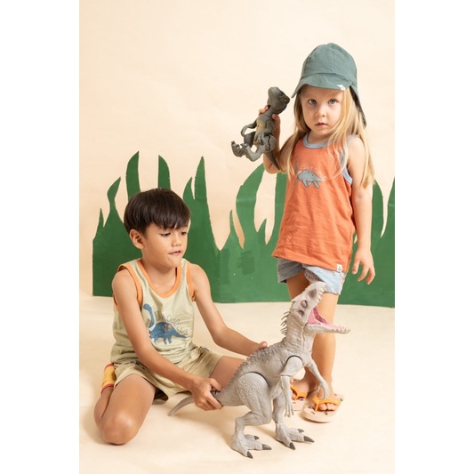 Bohopanna Sleeveless Dino Set 1-10thn / Setelan Kutung Anak Singlet
