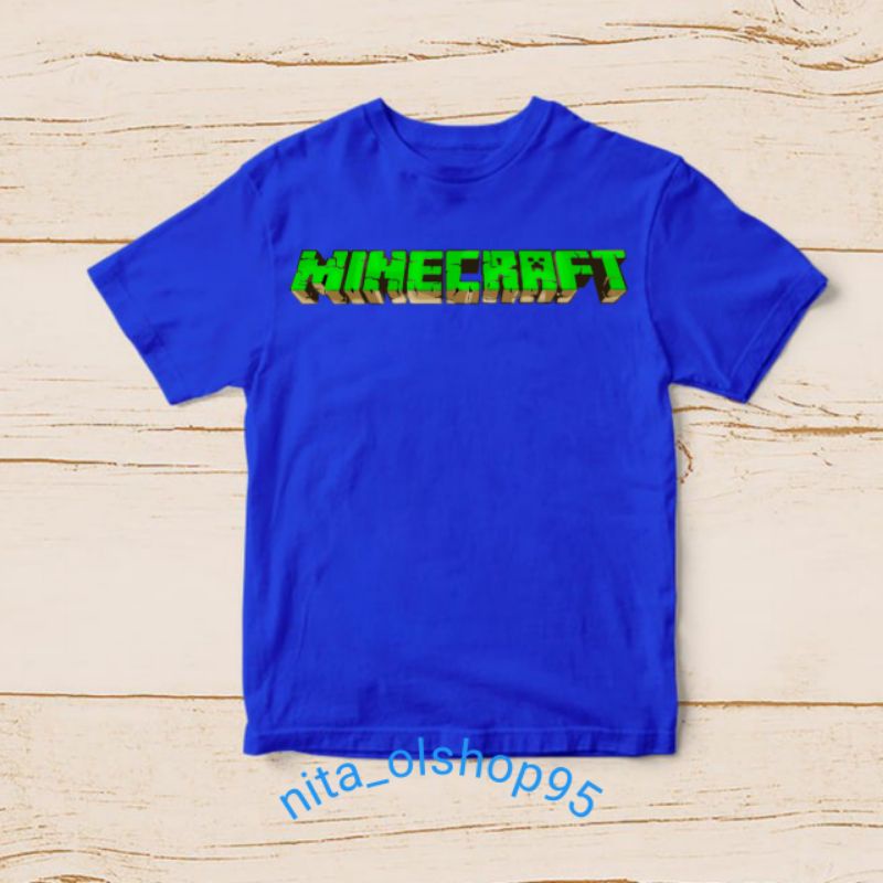 baju minecraft / kaos minicraft / baju anak karakter