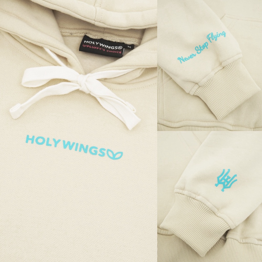 Pluffyschoice x Holywings PLUFFY Bar Logo Pullover Hoodie Wanita-8