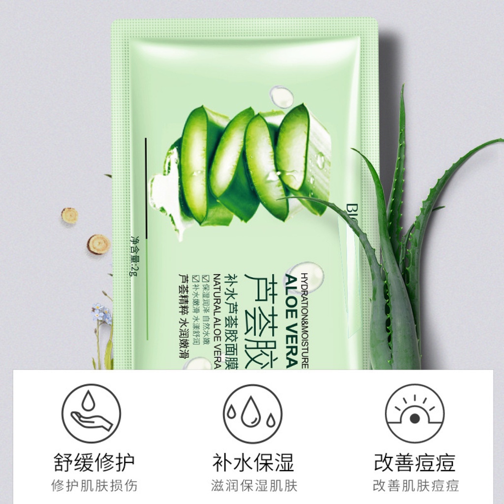 Serum Wajah Pelembab Kulit Natural Aloevera Hyadrating Moisture Essence Liquid 2g