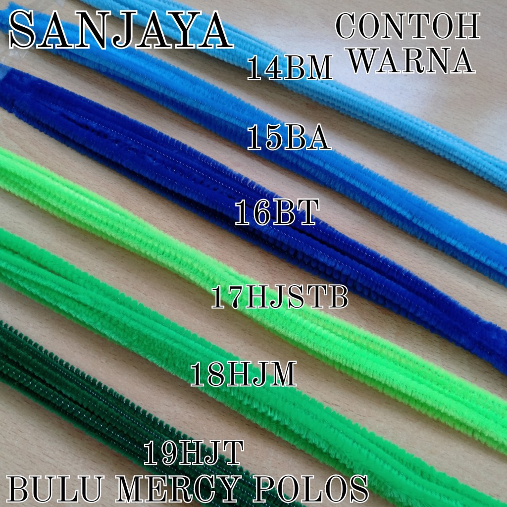 KAWAT BULU / KAWAT BULU MERCY POLOS / PIPE CLEANER / KAWAT KERAJINAN TANGAN WARNA WARNI / MISC BULU MERCY POLOS GLBG 6