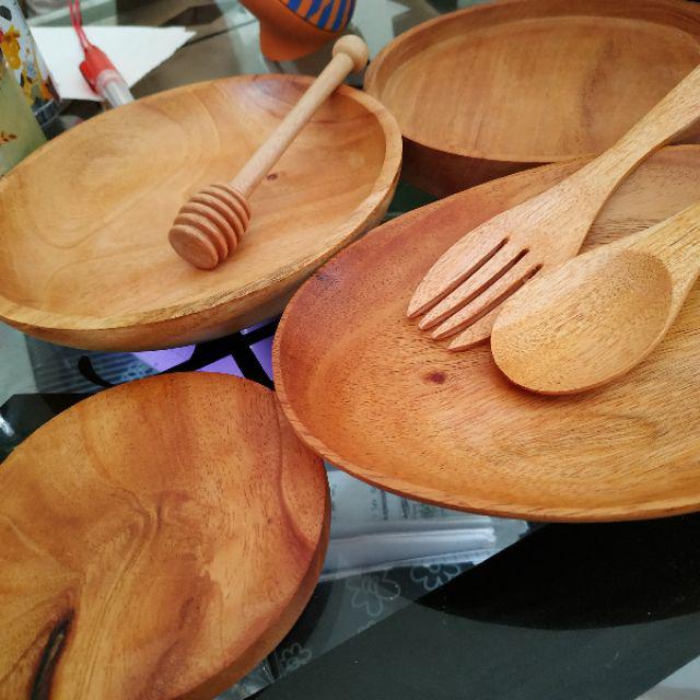 Nampan Penampan Gelas Mini | Baki Tempat Saji | Tray Kayu Gelas