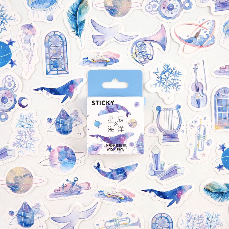 

[1 pcs] Sticker Starry Sea Aesthetic vintage | Stiker untuk Tumblr / Dekorasi / Deco / Scrapbook / Jurnal / Diary / Bujo / DIY / HP / Laptop