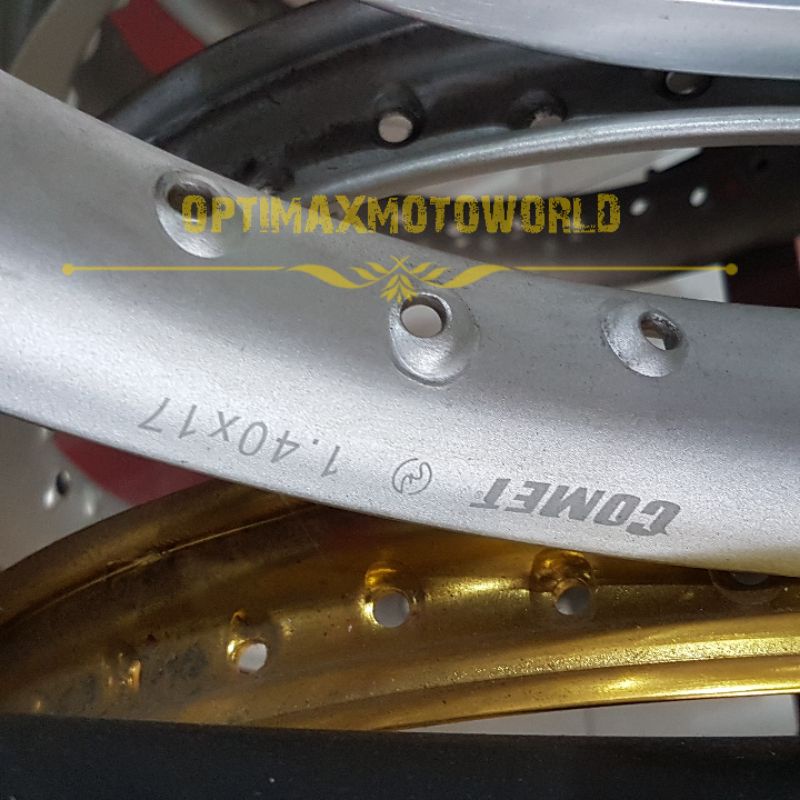 VELG COMET U SHAPE US 140 160 RING 17 WARNA SEPASANG