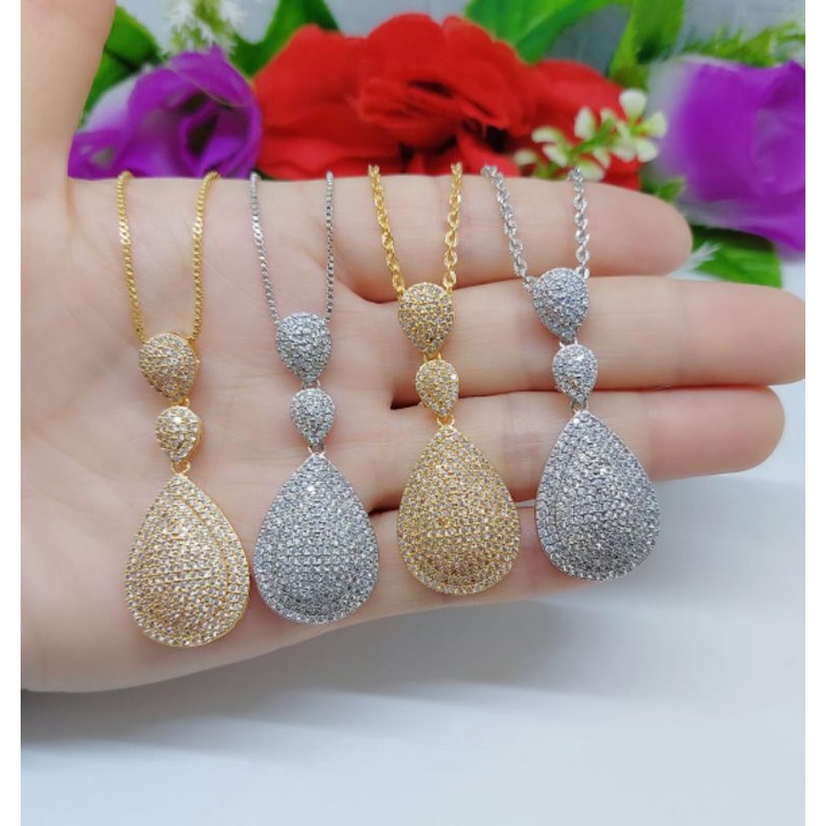 Set Kalung+Liontin Xuping 047 Lapis emas 18k