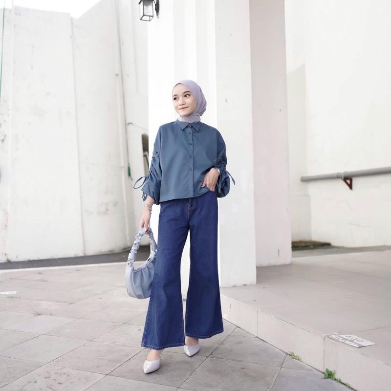 1KG MUAT 5PCS | MONICA BLOUSE SERUT RAYON HITS OOTD SELEBGRAM FASHION GROSIR WANITA TERMURAH