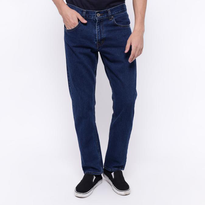 New Product Edwin Celana Jeans Slim Fit Pria Panjang Biru Roma 04 - Biru, 27 Free Ongkir