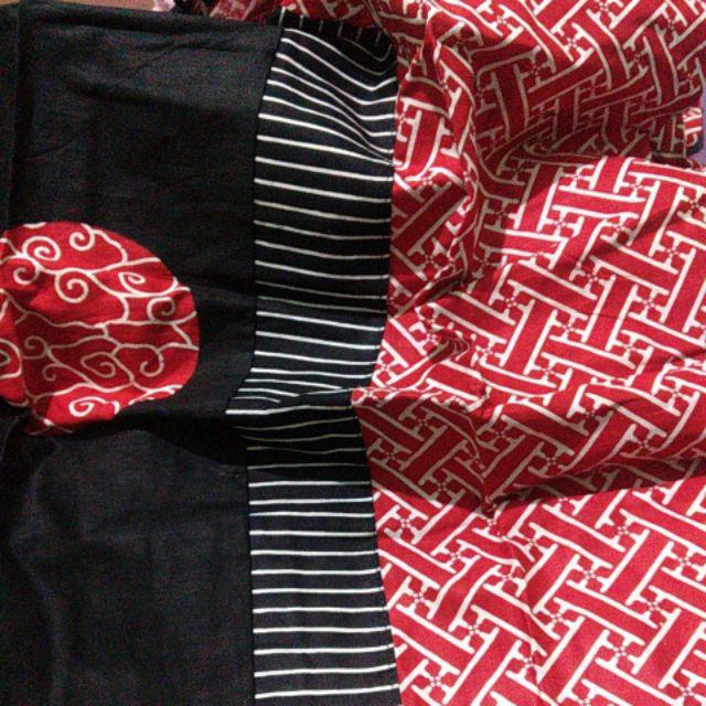 Tunik Nadine  Atasan Tunik Wanita Batik Seragam Murah