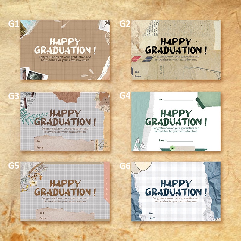 KARTU/STIKER/HANGTAG UCAPAN GRADUATION VERSI 01 / GREETING CARD GRADUATION CUSTOM KARTU UCAPAN WISUD