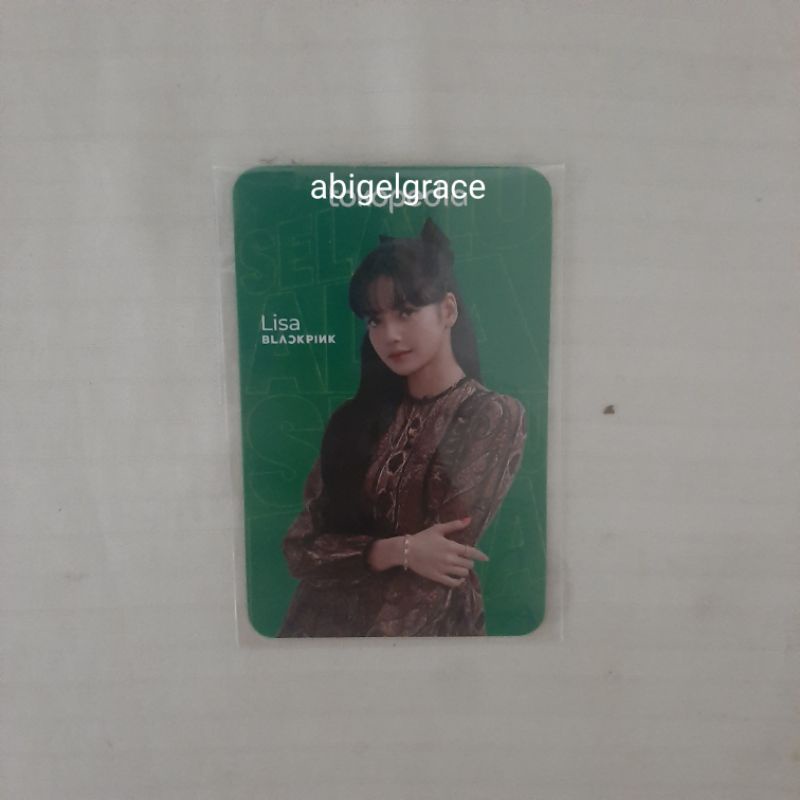 LISA BLACKPINK PHOTOCARD FROM TOKO IJO