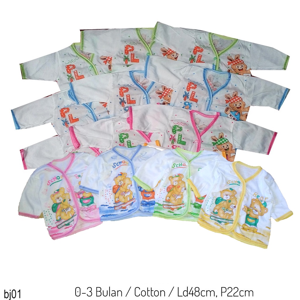 Baju bayi usia 0-3 bulan - baju panjang bayi murah - baju bayi grosir - baju bayi grosir - BJ01