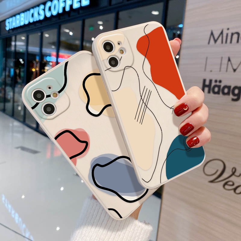 Soft Case TPU Motif Abstrak Untuk OPPO A9 2020 A5 A12 A7 A92 A52 A55 A54 A74 A16 A15 A3S A5S A83 A72 A36 A76 A96 A93 A53 A35 A37 A333 A32 A57 A19