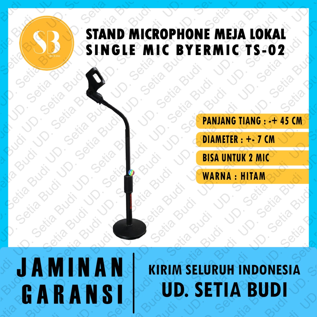 Stand Microphone Meja Single Mic Byermic TS-02