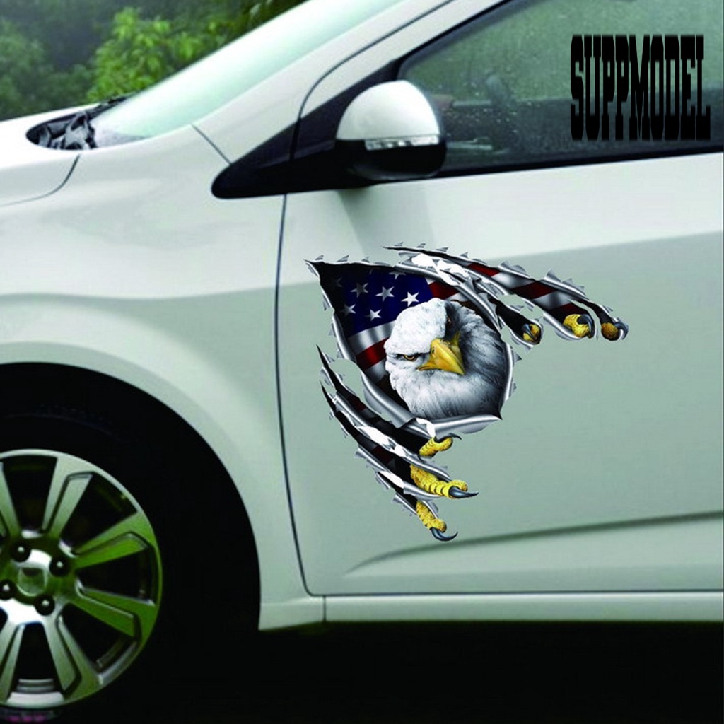 AMERICAN EAGLE Stiker Decal Vinyl Motif Elang Amerika Untuk Dekorasi Van