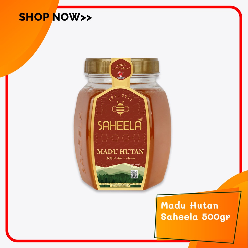 

Madu Hutan Murni Saheela 500gr - Madu Murni Tanpa Campuran 100% madu asli lebah liar hutan