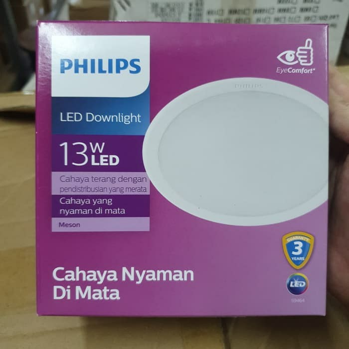 Lampu LED Downlight MESON Philips 13watt 13W Warm White