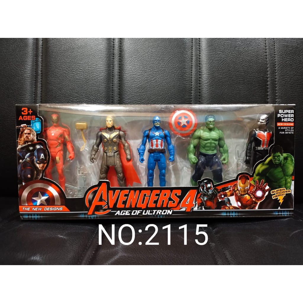 Set Action Figure Avengers 4 Age Of Ultron