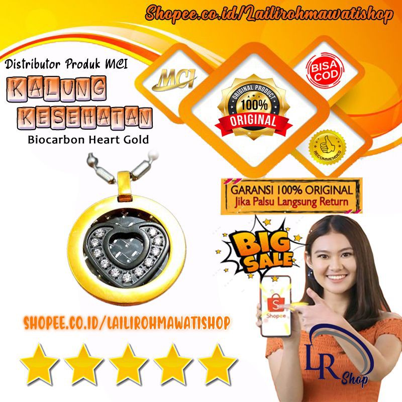 KALUNG KESEHATAN - KALUNG KESEHATAN MCI - KALUNG BIOCARBON HEART GOLD - KALUNG MCI