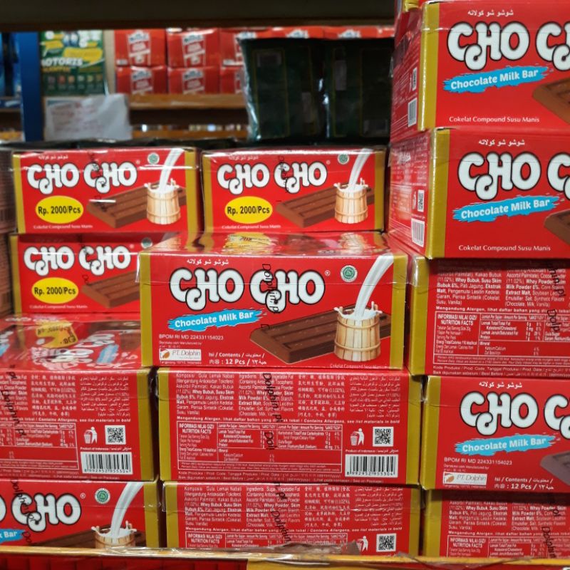 

Cho Cho Milk Chocolate 20gr - Cokelat Susu - Cokelat Bar/chocolate milk bar