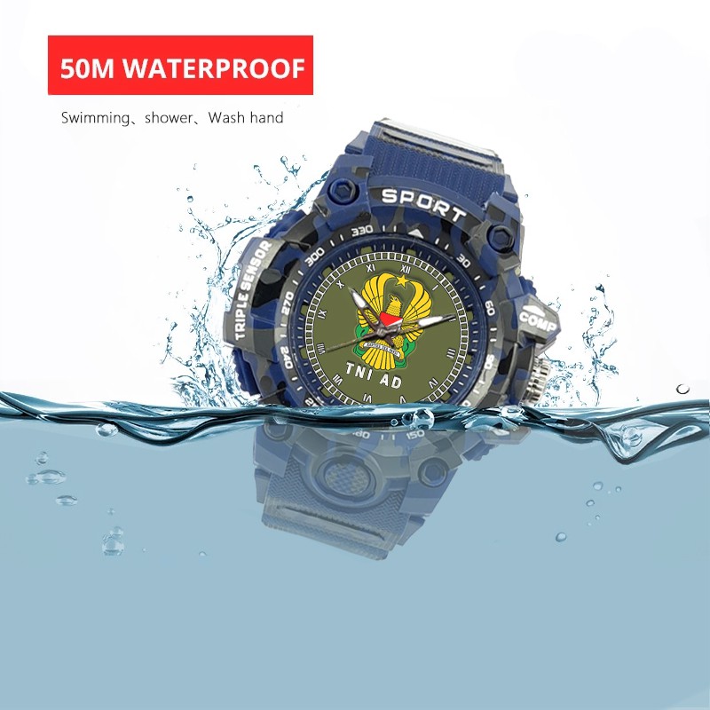 (SPECIAL EDITION) JAM TANGAN LOGO TNI-AD WATER RESISTANT NO.12