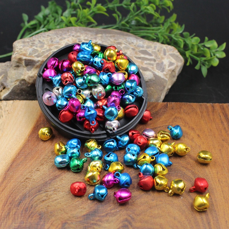 10/30/50/80/100Pc Random Mixing Color Different Sizes DIY Christmas Cute Bells / Merry Christmas Wedding Home Decor Accessories