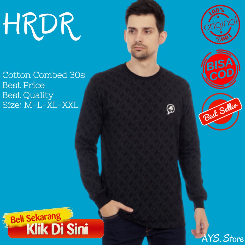Kaos Distro Pria Tangan Panjang Premium Termurah Hrdr 01.0220 fullprint & Glow In The Dark