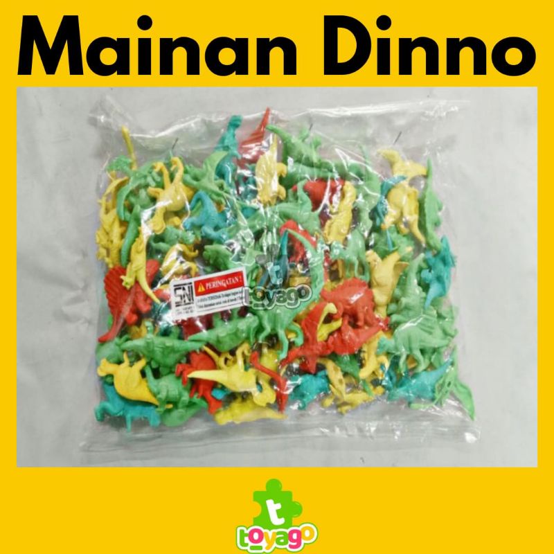 Mainan Dino Kecil isian kado Isi +-90 Pcs Grosir Murah