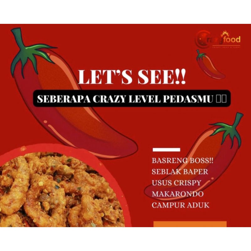 

Cemilan pedas mantap "Crazy Food
