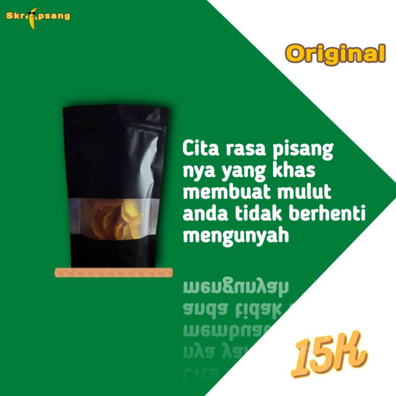 

Skripsang - cemilan / keripik pisang original 120gr