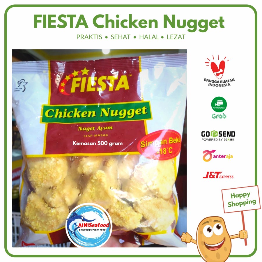 

chicken nugget fiesta 500 gram ayam murah - 250 gram