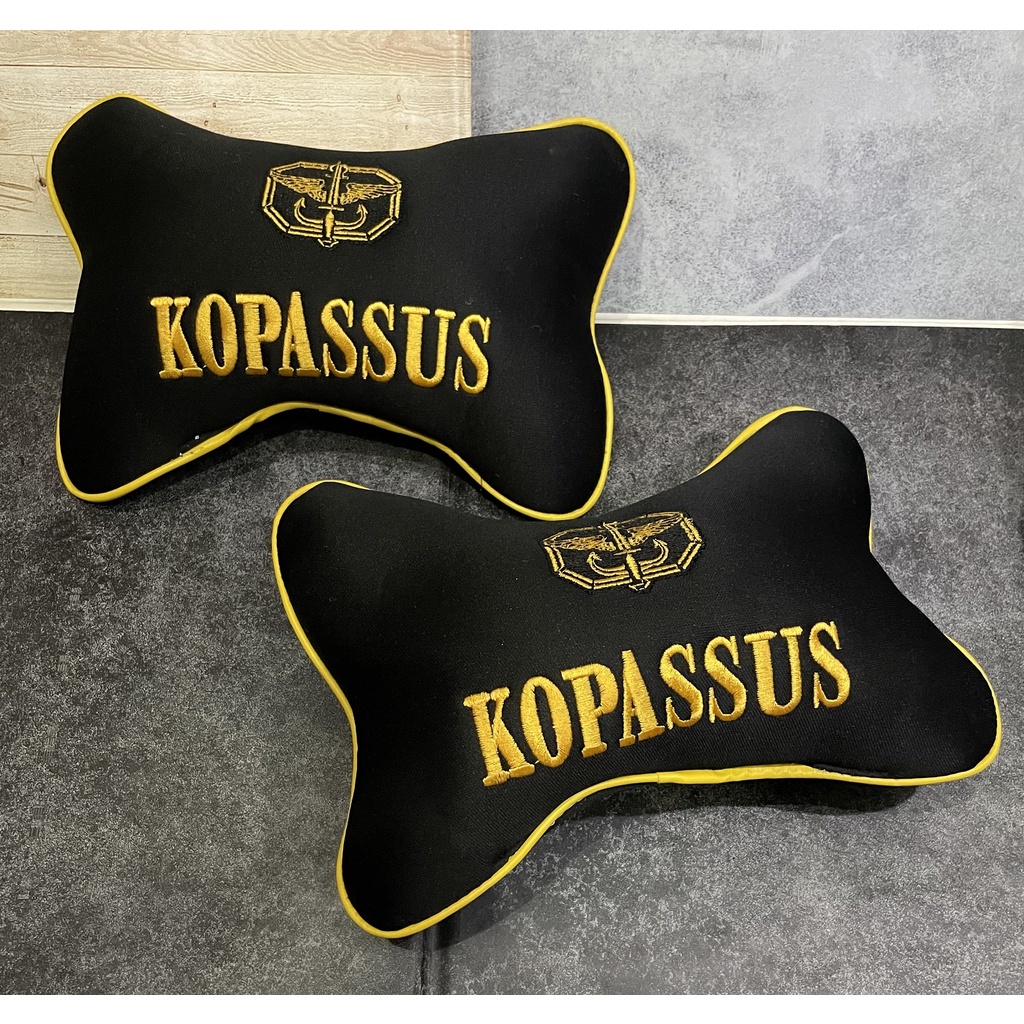 Bantal Mobil Kopassus Hitam - Bantal Mobil - Bantal Kepala Kopassus