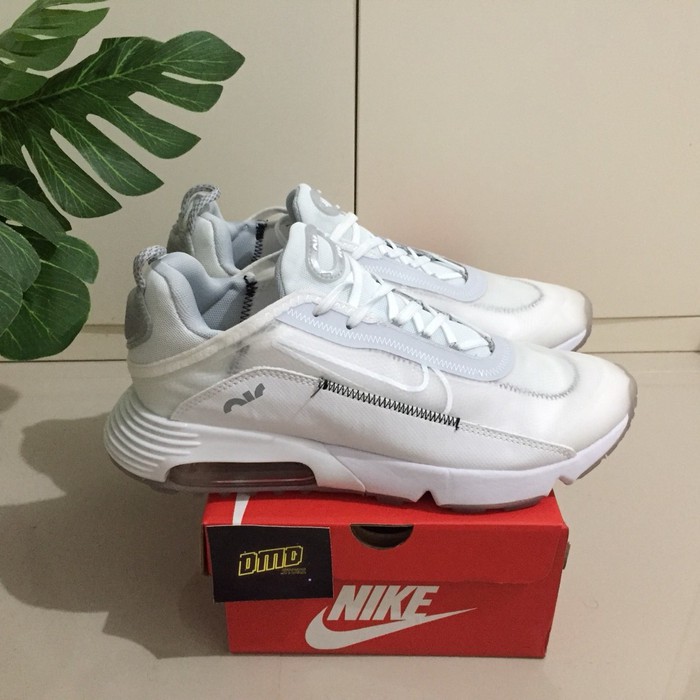 TERMURAH SEPATU NIKE AIR MAX 2090 AIRMAX WHITE WOLF GREY SNEAKERS RUNNING ORIGINAL IMPORT