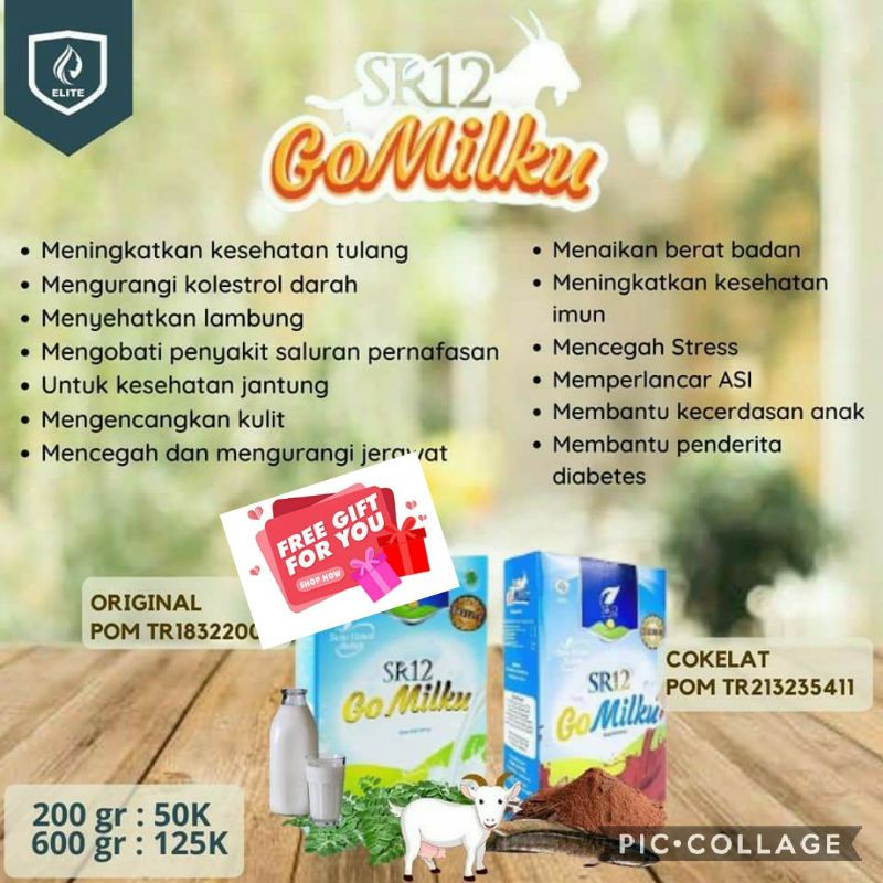 

Susu kambing premium / GOMILKU sr12 200grm