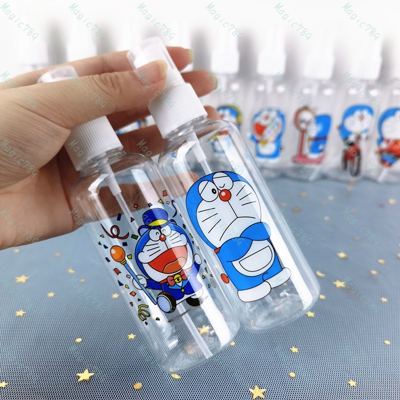 Magic789 100ML Portable Kitty Doraemon Spray Bottle Cartoon XO Rabbit Travel Size Bottles for Cosmetic