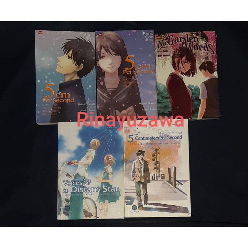 Komik Bekas 5 Cm Per Second Dan Novel 5 Cm Persecond By Makoto Shinkai Byousoku 5 Centimeter Shopee Indonesia