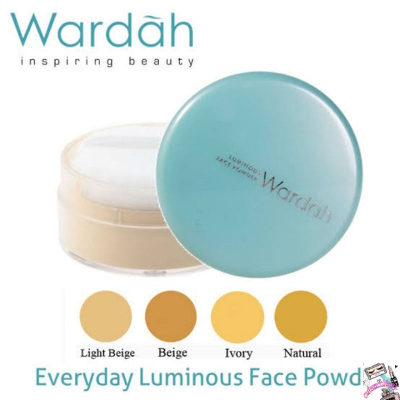 ☃Cutezz_Ching1☃Wardah Everyday Luminous Face Powder 30g - bedak tabur yang halus dan ringan