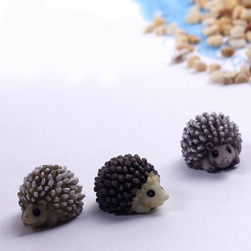 （✔✔❤Miniatur Landak Mini Bahan Resin Untuk Dekorasi Taman