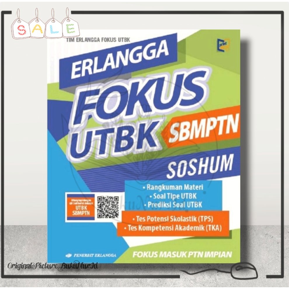 Buku Erlangga Fokus Utbk Sbmptn Soshum 2022 - 100% Buku Original
